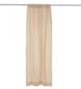 Beige Cotton Solid 7ft Blackout Rod Pocket Door Curtain (1 Pc)