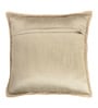 Beige Textured Cotton 16 x 16 Inches Cushion Covers (Set of 2)