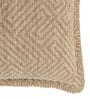 Beige Textured Cotton 16 x 16 Inches Cushion Covers (Set of 2)