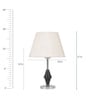 Ladder Beige Fabric Shade Night Lamp With Steel Base
