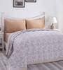 Beige Cotton 120 Room Temperature Double Bed Quilt