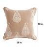 Beige Traditional Cotton 18 x 18 Inches Cushion Covers (Set of 2)