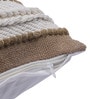 Beige Woven Cotton 18 x 18 Inches Cushion Covers (Set of 2)