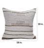 Beige Woven Cotton 18 x 18 Inches Cushion Covers (Set of 2)
