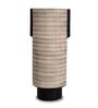 Beige Decorative Smooth Matte Finish Ceramic Cylindrical Shaped Vase
