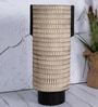 Beige Decorative Smooth Matte Finish Ceramic Cylindrical Shaped Vase