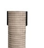 Beige Decorative Smooth Matte Finish Ceramic Cylindrical Shaped Vase