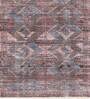 Beige Distressed Wool 5 ft x 7 ft Hand Knotted Carpet