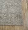 Beige Distressed Wool 8 ft x 10 ft Hand Knotted Carpet