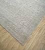 Beige Distressed Wool 8 ft x 10 ft Hand Knotted Carpet