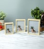 Beige Double Sided LED Photo Frame 6x8 Inches