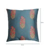 Floral Pattern Dupion Silk Beige 16x16 Inch Cushion Covers