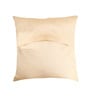 Floral Pattern Dupion Silk Beige 16x16 Inch Cushion Covers