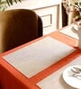 Beige Ella Rectangular PVC Dining Table Placemat