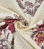Beige Ethnic Print 180 TC Cotton King Bedhseet 2 pillow covers