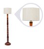 Beige Fabric Floor Lamp