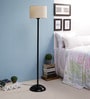 Beige Fabric Floor Lamp