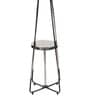 Ebenezer Beige Fabric Shade Shelf Floor Lamp With Iron Base