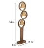 Ashley Beige Fabric Shade Novelty Floor Lamp With Wood Base