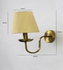 Beige Fabric Shade Wall Lamp