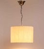 Beige Fabric Single Hanging Light