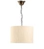 Beige Fabric Single Hanging Light