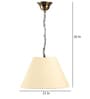 Durham Beige Fabric Hanging Light