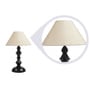 Beige Fabric Table Lamp