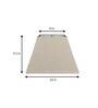 Beige Fabric Trapezoid Lampshade