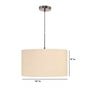 Jamie Silver Metal Hanging Light
