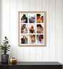 Beige Fibre Decorative Collage Photo Frames