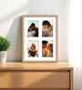 Beige Fibre Decorative Collage Photo Frames