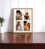 Beige Fibre Decorative Collage Photo Frames