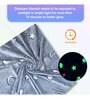 Beige Fleece Solid 280 GSM Glow in The Dark Fleece Throw Single Kids Blanket