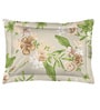 Beige Floral 104 TC Cotton Single Bed Sized Bed Sheets With 1 Pillow Cover