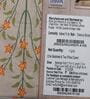 Beige Floral 180 TC Cotton King Sized Bedsheet With 2 Pillow Covers