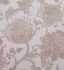 Beige Floral 210 TC 100% Cotton (Set of 8) Double Bed Bedding Sets