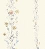 Beige Floral 210 TC Microfiber King Bedsheet With 2 Pillow Covers