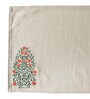 Beige Floral Cotton Blend (Set of 6) Placemat With Napkins
