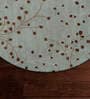 Beige Floral Wool Round Hand Tufted Carpet