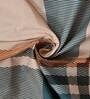 Beige Geometric 120 TC Poly Cotton Single Bed Sized Bed Sheets With 1 Pillow Cover