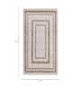 Beige Geometric 5X7 Machine Made Carpet