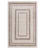 Beige Geometric 5X7 Machine Made Carpet