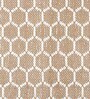 Beige Geometric Jute 3 ft x 5 ft Hand Woven Carpet