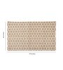 Beige Geometric Jute 3 ft x 5 ft Hand Woven Carpet