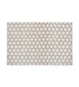 Beige Geometric Jute 4 ft x 6 ft Hand Woven Carpet
