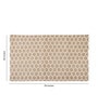 Beige Geometric Jute 4 ft x 6 ft Hand Woven Carpet