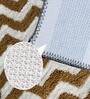 Beige Geometric Microfibre 24x16 Inches Super Soft Bath Mat