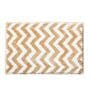 Beige Geometric Microfibre 24x16 Inches Super Soft Bath Mat