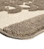 Beige Traditional Microfibre 19x27 Inches AntiSkid (Set of 2) Bath Mats
